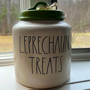 Rae Dunn Leprechaun Treats canister